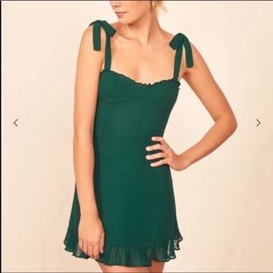 Reformation Christine Dress Forest Geen Sz 2